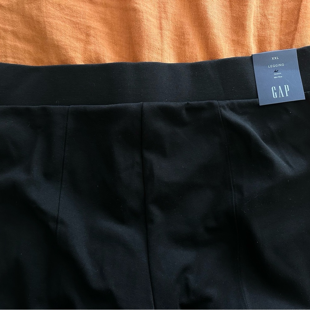 NWT Gap black seam leggings XXL